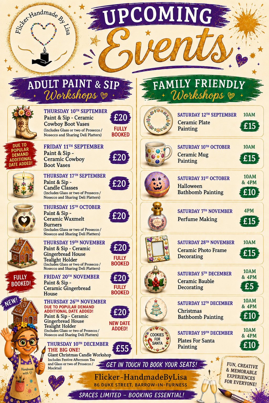 Adult Workshop Deposit