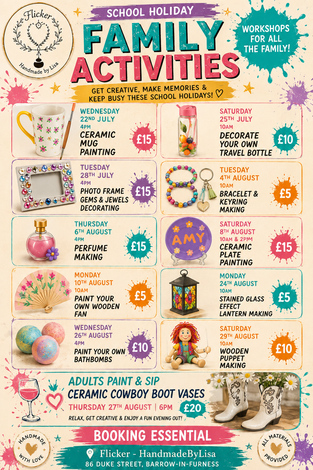 Kids Workshop Deposit